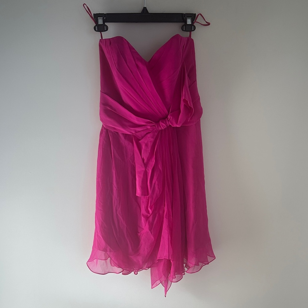 Carol Hannah 100% silk dress in pink. Size 10 EUC